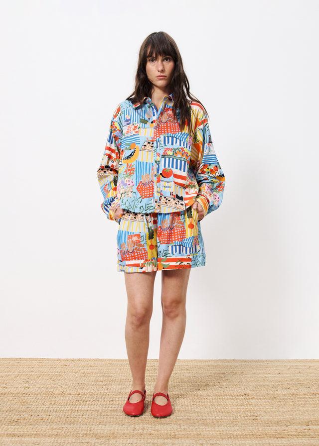 Frnch Short ANNEA Marche Bleu
