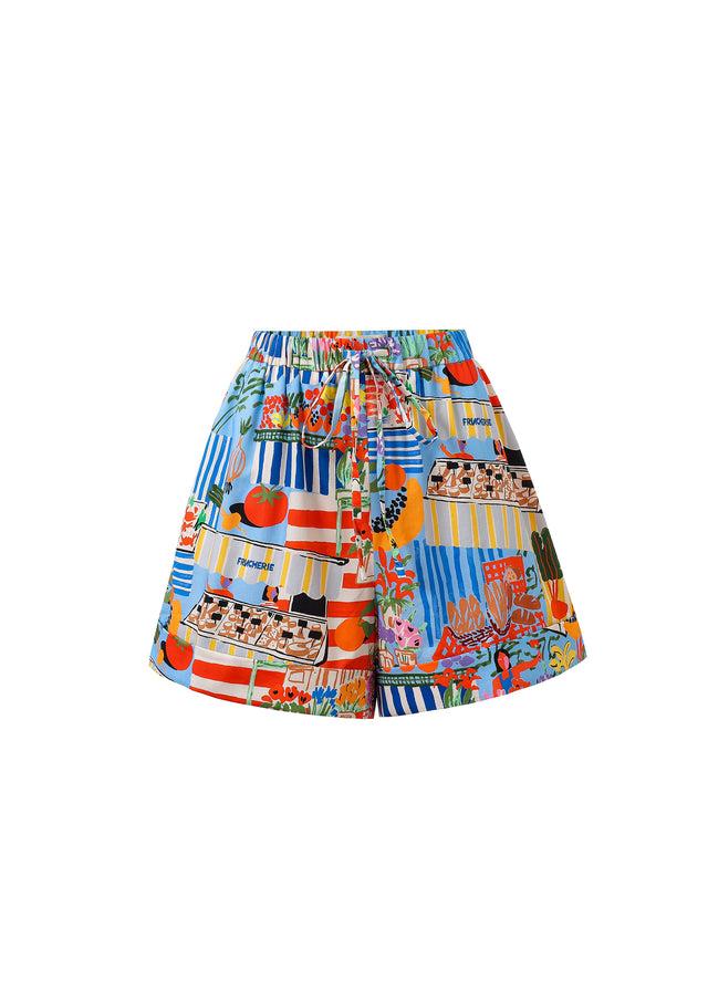 Frnch Short ANNEA Marche Bleu