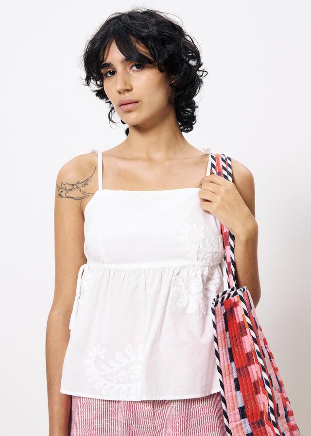 Frnch Top ANNAIS Blanc