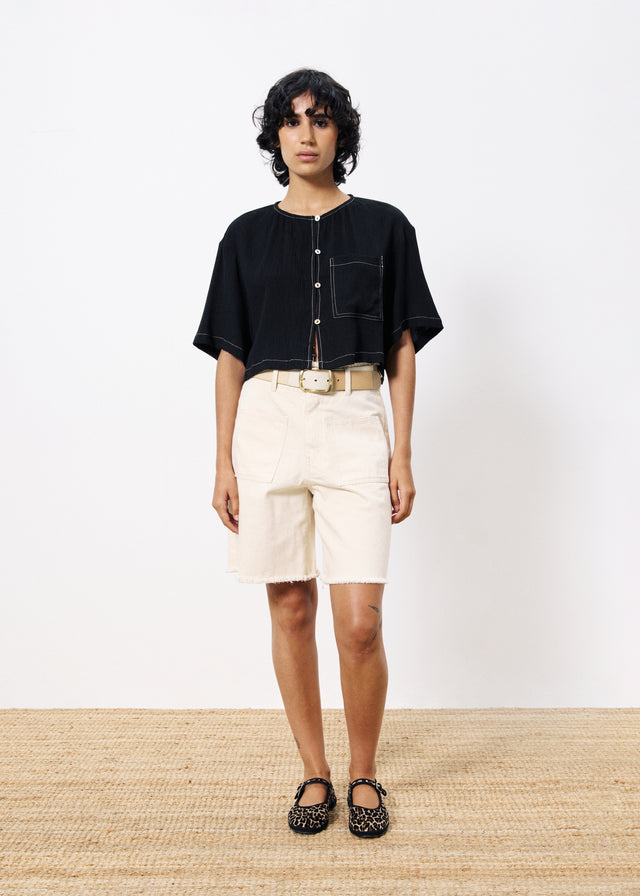 Frnch Top CASIMIRE Noir