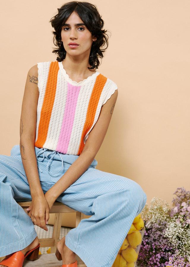 Frnch Top CLUSIA Creme