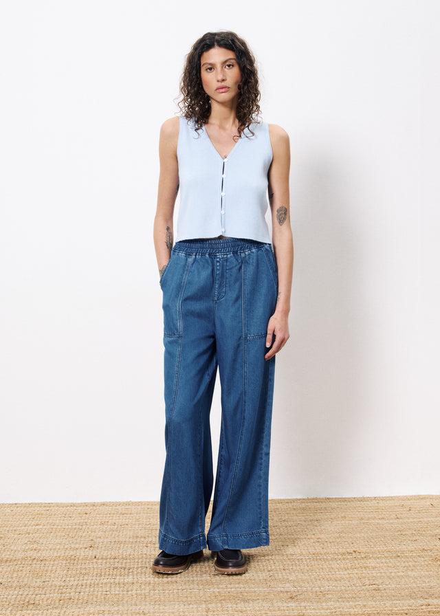 Frnch Top MAURANE Bleu Clair