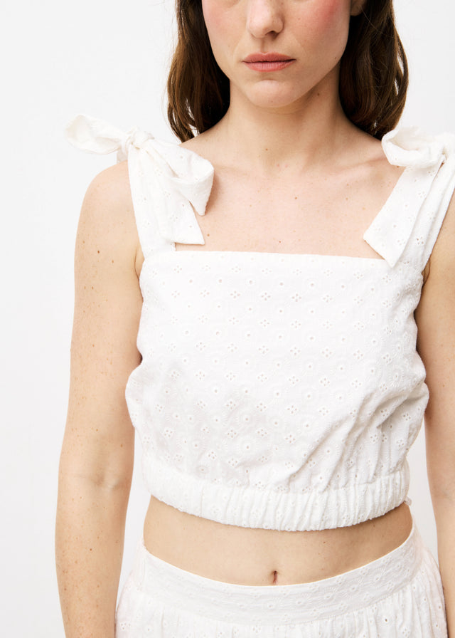 frnch Top NAHID Blanc