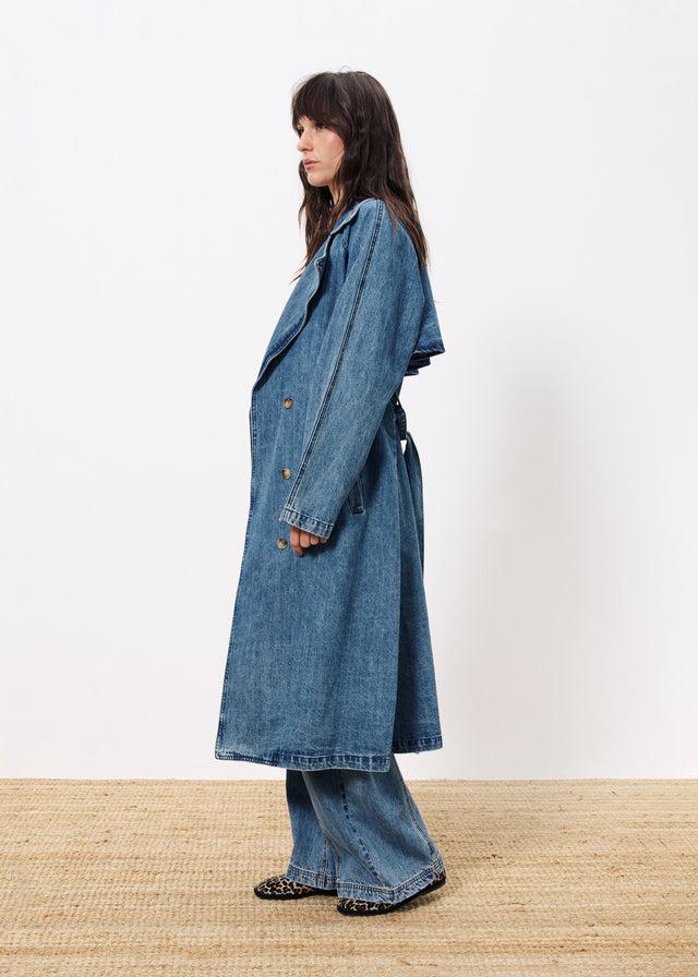 Frnch Trench CARMELINA Bleu Jean