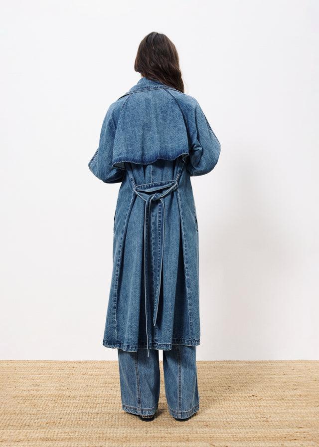 Frnch Trench CARMELINA Bleu Jean