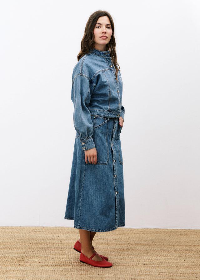 Frnch Veste NAELLY Bleu Jean