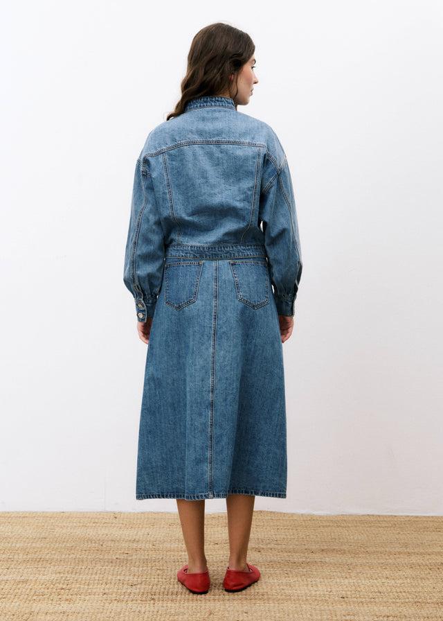 Frnch Veste NAELLY Bleu Jean