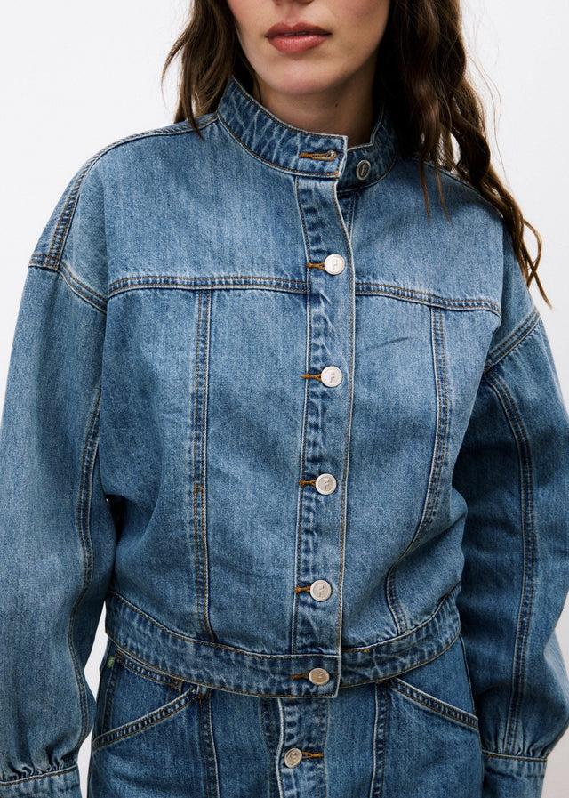 Frnch Veste NAELLY Bleu Jean