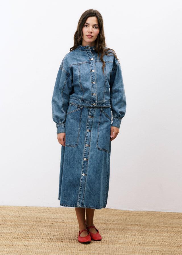 frnch Veste NAELLY Bleu jean