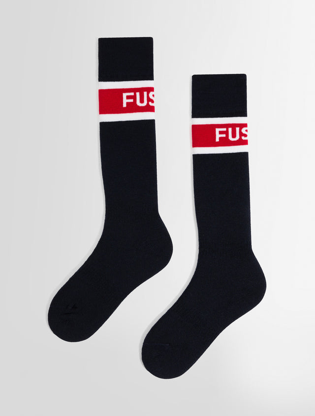 Fusalp CHAUSSETTES DE SKI PISTE PRO Racing/marin/neige