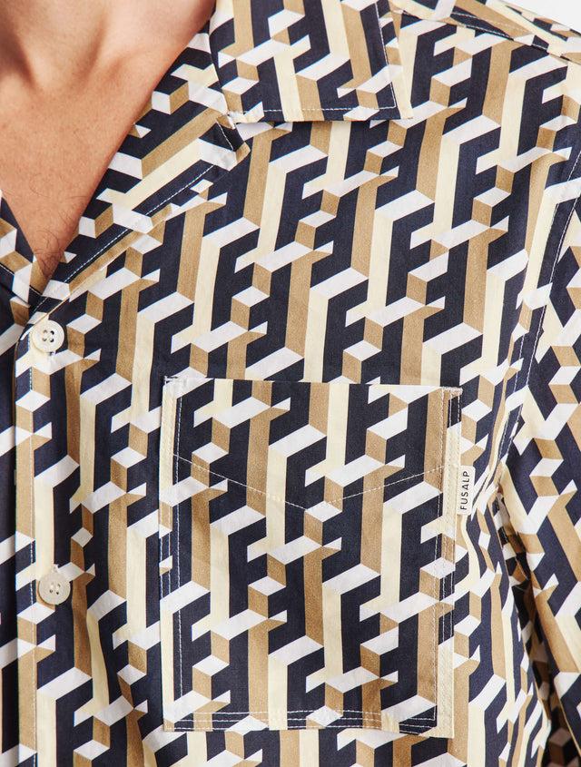 Fusalp CHEMISE MANCHES COURTES RUSELBO F3D F3d Twill/marin