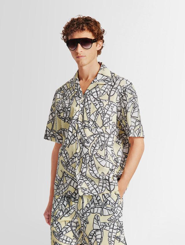 Fusalp CHEMISE MANCHES COURTES RUSELBO JUNGLE Jungle Ski Pop Corn/nimbu