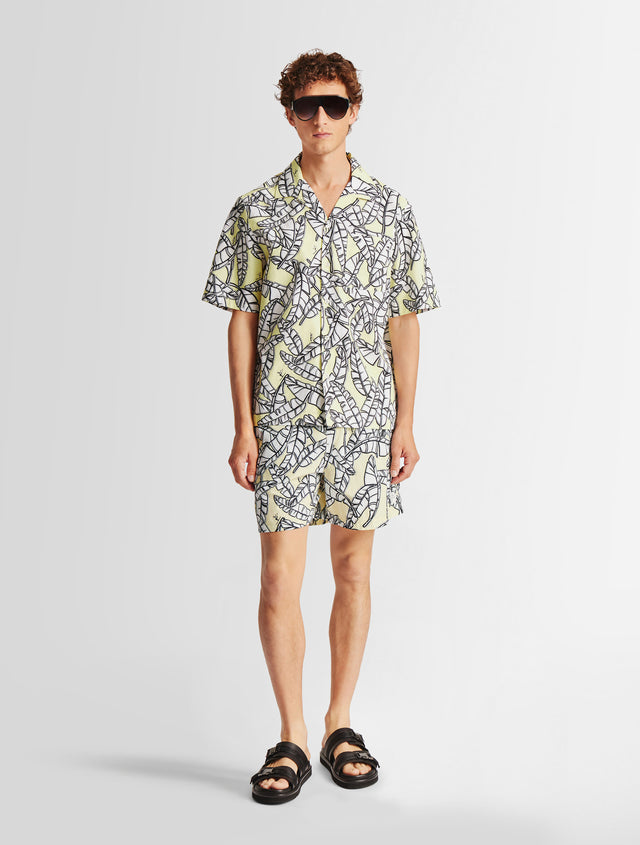 fusalp CHEMISE MANCHES COURTES RUSELBO JUNGLE Jungle ski pop corn/nimbu