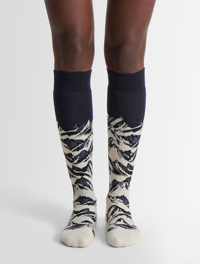 Fusalp CHAUSSETTES DE SKI SOCK MOUNT Sepia/noir