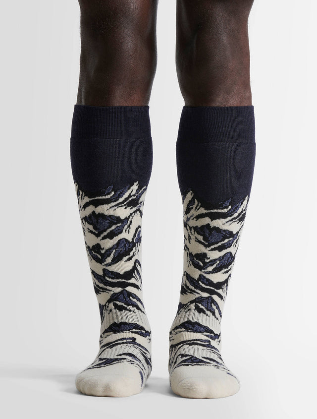 Fusalp CHAUSSETTES DE SKI SOCK MOUNT Sepia/noir