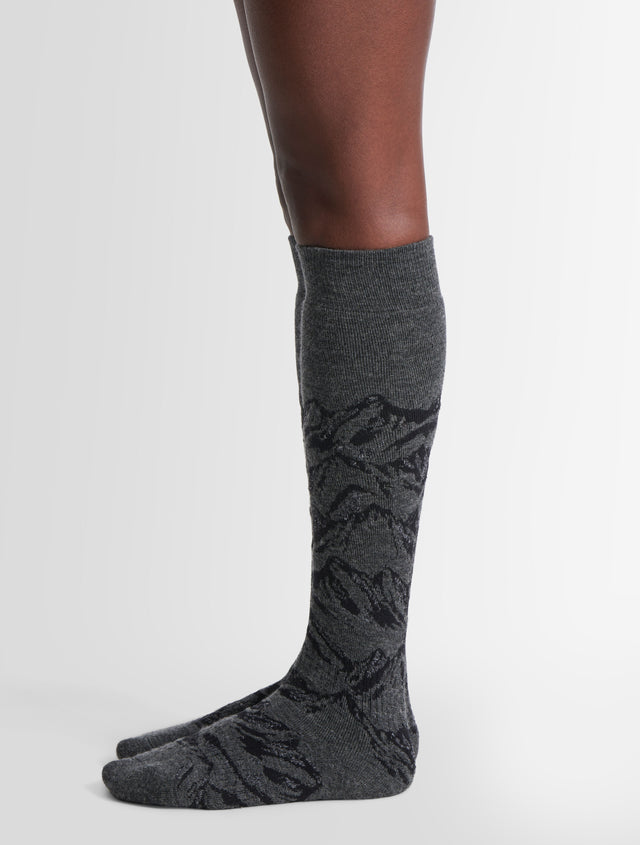 Fusalp CHAUSSETTES DE SKI SOCK MOUNT Sepia/noir