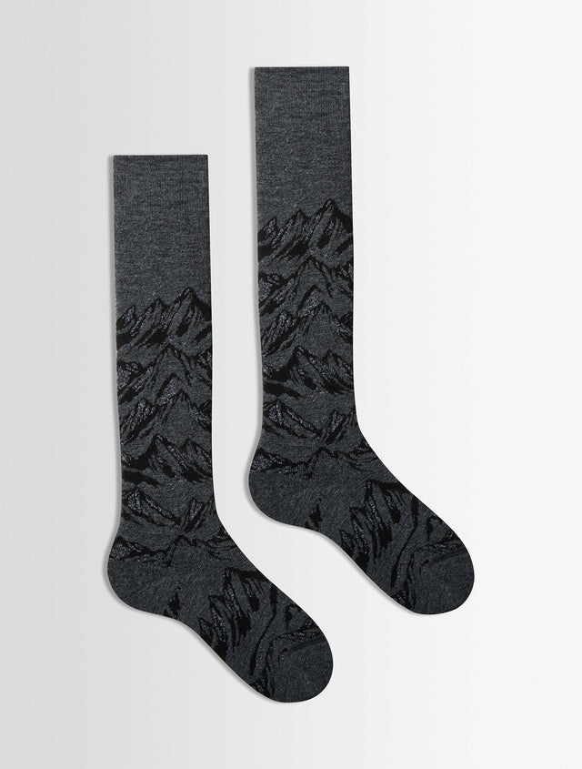 fusalp CHAUSSETTES DE SKI SOCK MOUNT Sepia/noir