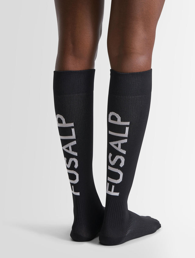 Fusalp CHAUSSETTES DE SKI SOCK POP Noir/neige