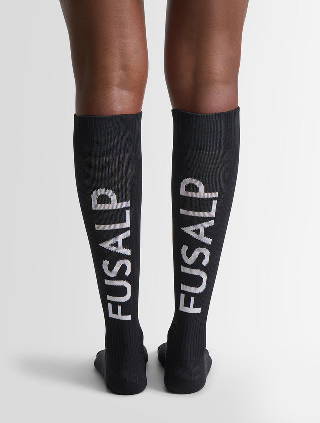 Fusalp CHAUSSETTES DE SKI SOCK POP Noir/neige