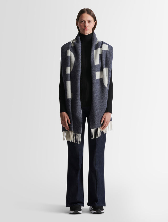 Fusalp ECHARPE OVERSIZE SCARF Souris/neige