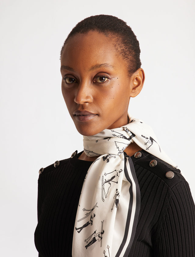 Fusalp ECHARPE SILK SCARF Skieurs Sodalite/neige