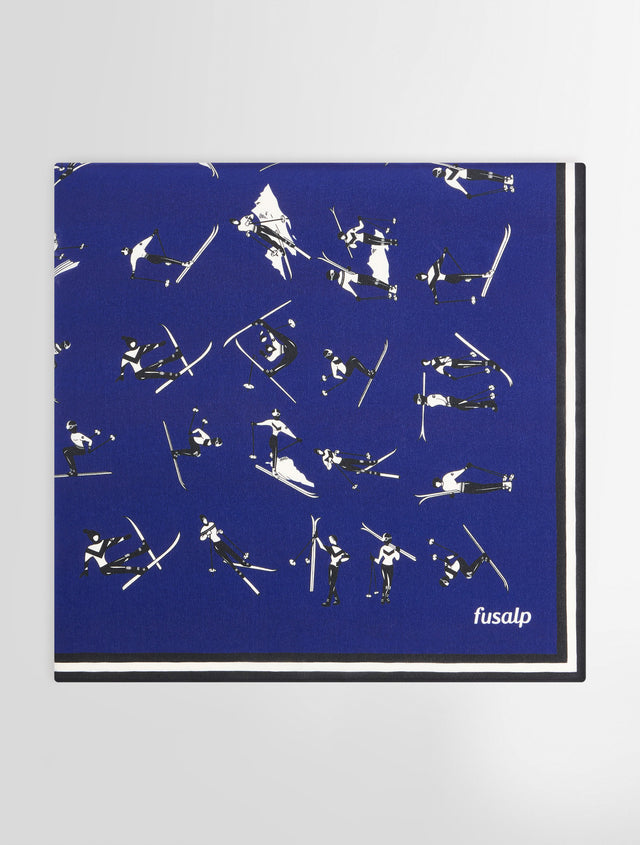 fusalp ECHARPE SILK SCARF Skieurs sodalite/neige