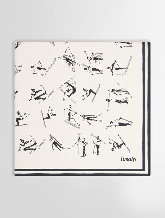 fusalp ECHARPE SILK SCARF Skieurs sodalite/neige