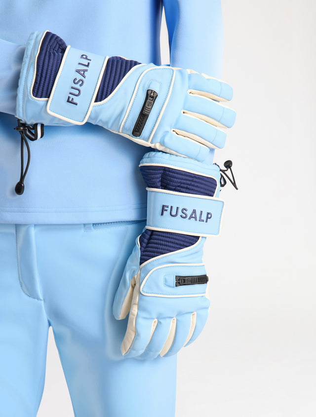 Fusalp GANTS DE SKI SLALOM GLOVE Noir/sodalite