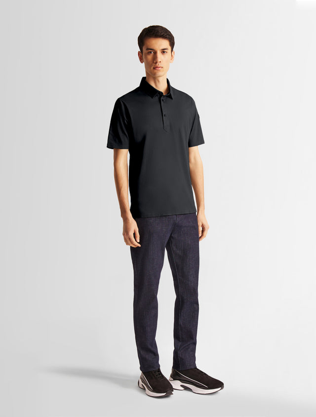 Fusalp POLO MANCHES COURTES GERMAIN Noir