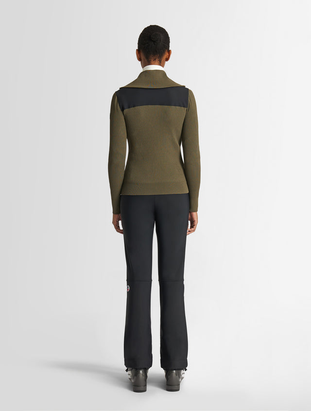 Fusalp PULL LOUANA Moss Green/noir