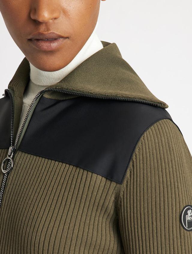 Fusalp PULL LOUANA Moss Green/noir