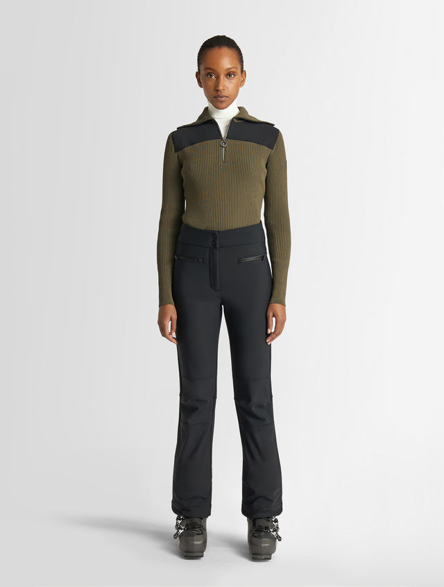 fusalp PULL LOUANA Moss green/noir