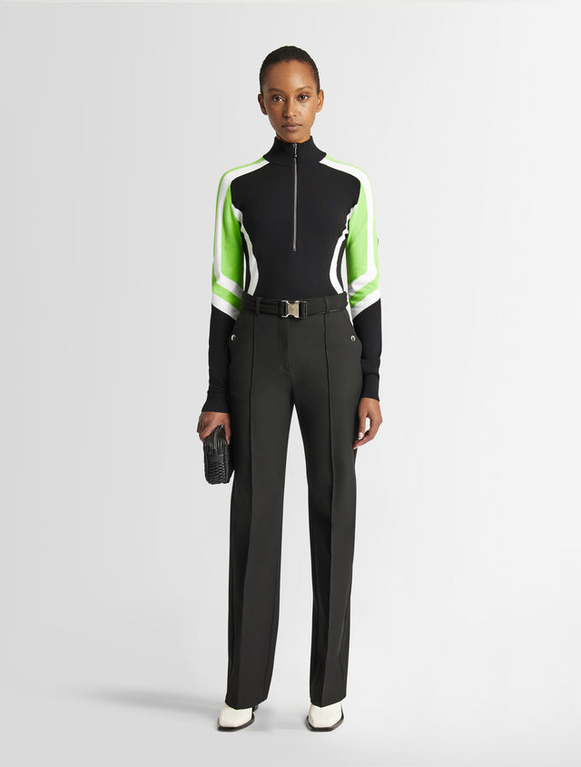 fusalp PULL VIRGINIE Noir/firefly/neige