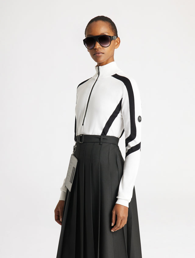 Fusalp PULL VIRGINIE Noir/firefly/neige