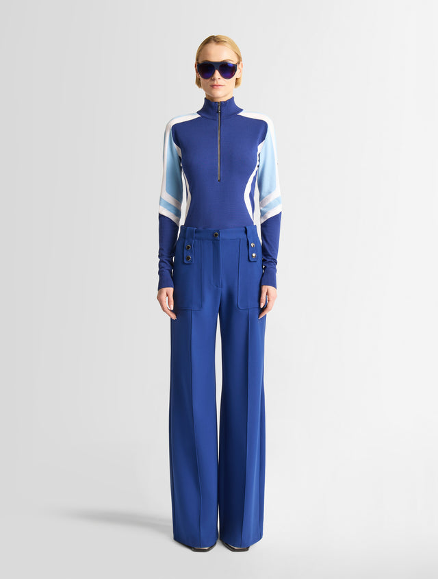 fusalp PULL VIRGINIE Noir/firefly/neige