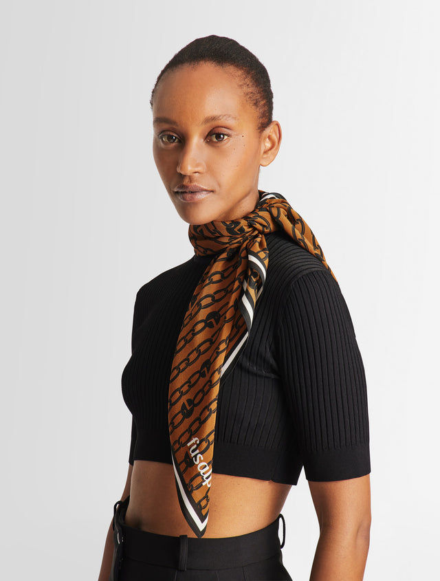 Fusalp SILK SCARF Skieurs Sodalite/neige