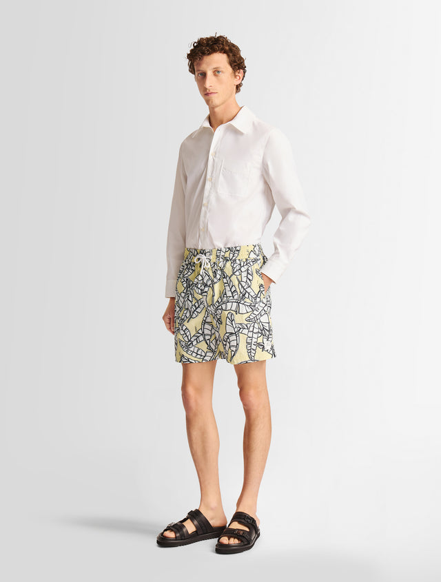 Fusalp SHORT DE BAIN HOLFO JUNGLE Jungle Ski Pop Corn/nimbu