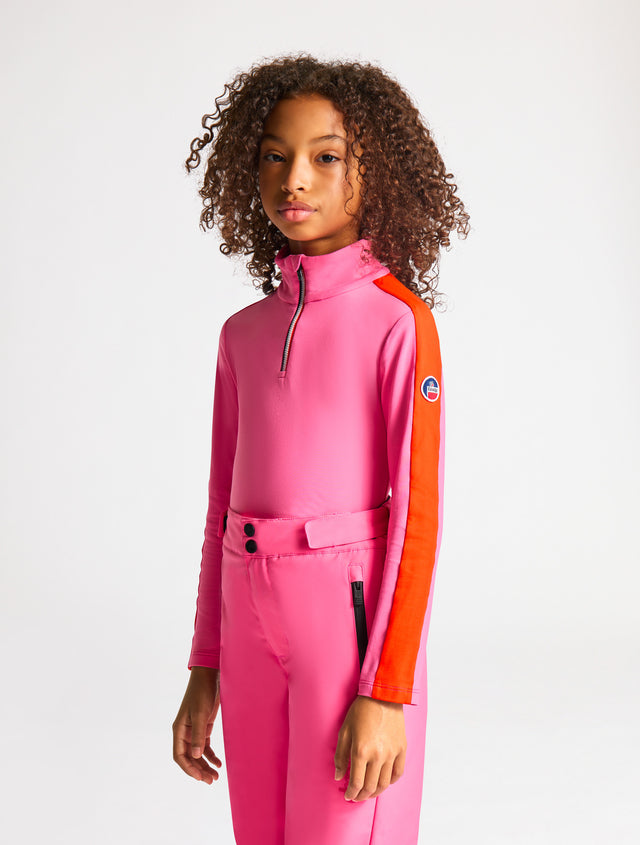 fusalp TEE SHIRT MANCHES LONGUES SINOPE Marin/racing