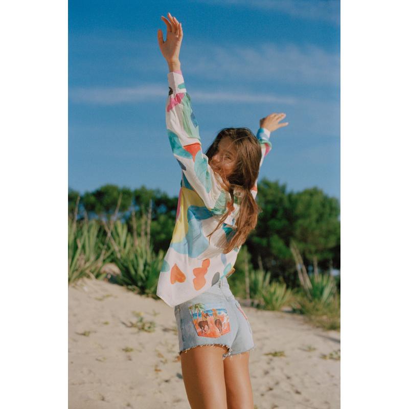 G.kero BLOUSE BALLON RAINBOW