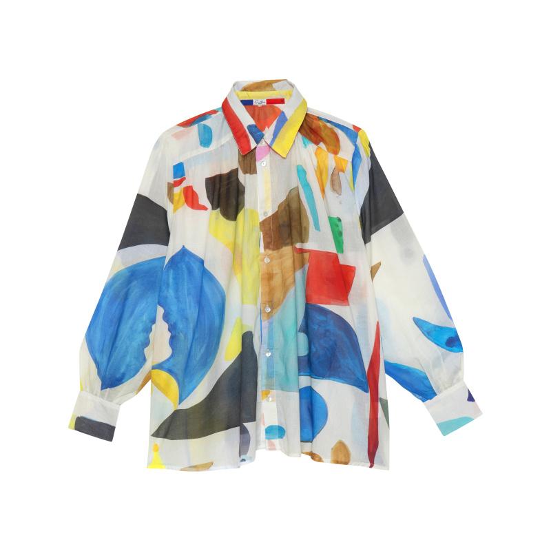 G.kero BLOUSE BALLON RAINBOW