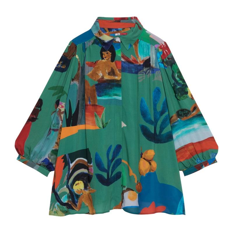 G.kero BLOUSE Belle De Nuit Green