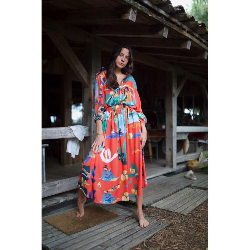 G.kero BLOUSE Belle De Nuit Rouge