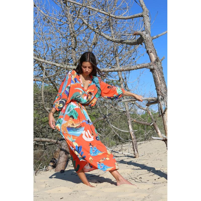 g.kero BLOUSE Belle de Nuit Rouge