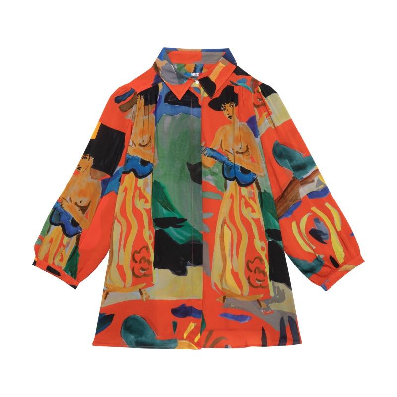 G.kero Blouse Guitar Girl Rouge