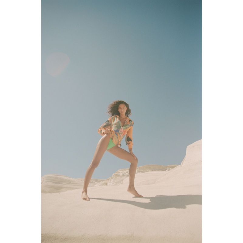 g.kero Blouse manches Ballon Dancing Wood Orange