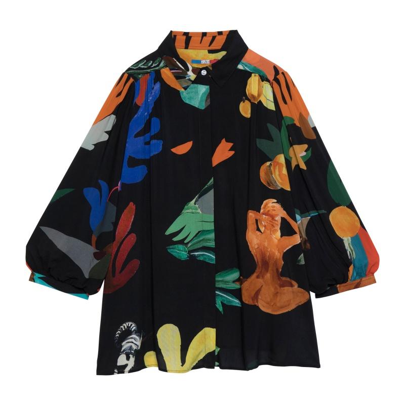 G.kero BLOUSE Nero Frutad