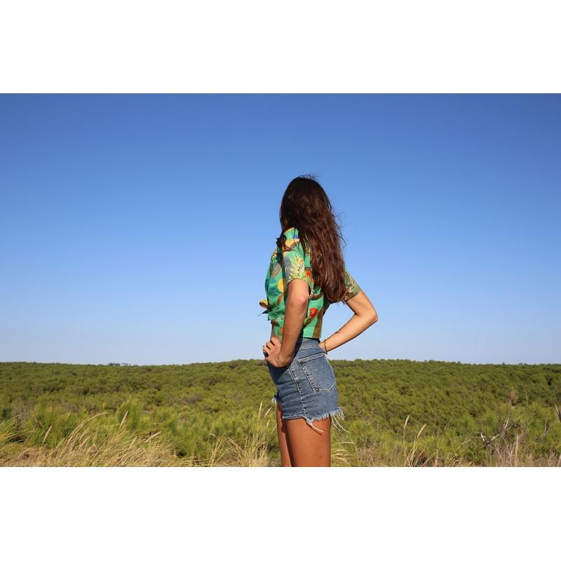 G.kero CHEMISE CROP Paraiso Verde