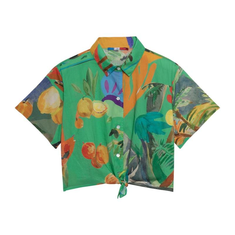 G.kero CHEMISE CROP Paraiso Verde