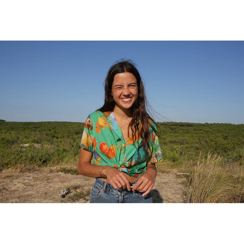 g.kero CHEMISE CROP Paraiso Verde