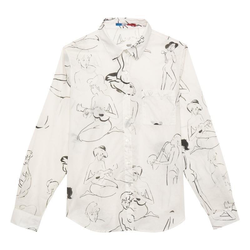 g.kero Chemise en coton Esquisse